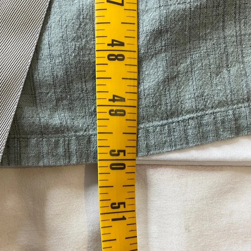 Vintage April Cornell Sage Cotton Embroidered Maxi Dress Cottagecore L - Picture 14 of 15